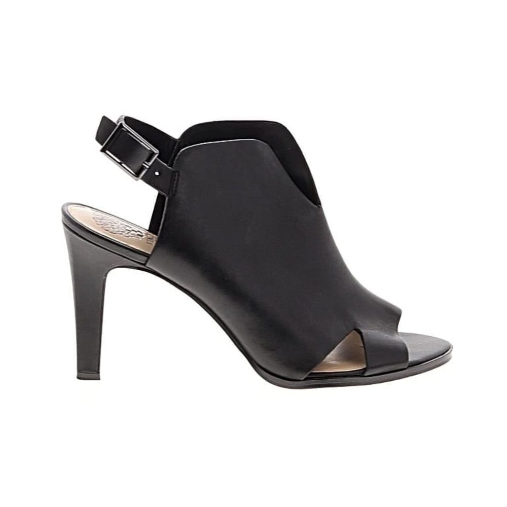 Elegant Black Heeled Sandals